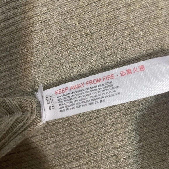 Free People Beach Daniela Ribbed Knit Midi Dress Size M Deep V Neck Beige Tan - Picture 12 of 13